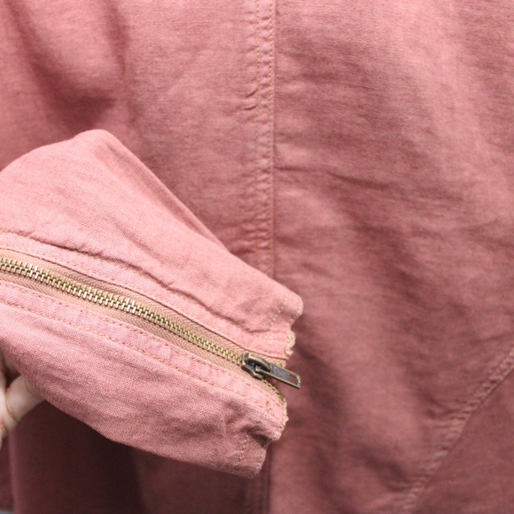 🎄Sale Free People Rosewood Linen Jacket Size Medium - Picture 14 of 14